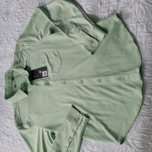 VRST WA Men's Button-Down Long Sleeve Shirt Green. NWT